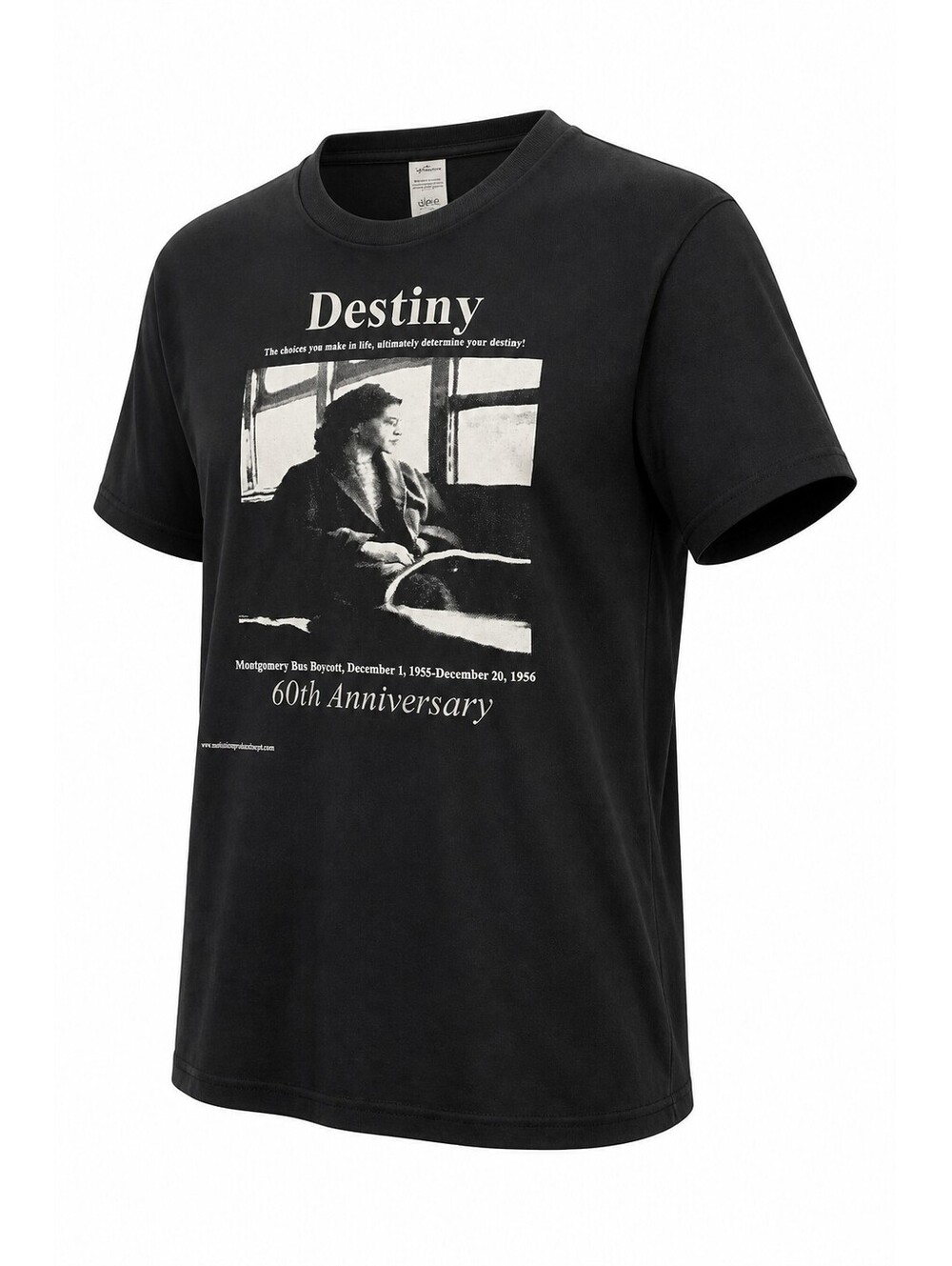 Gildan Heavy Cotton Rosa Parks Montgomery Bus Boycott 60th Anniversary Tee LG
